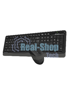 Комплект клавиатура+мышь A4Tech FStyler FG1010S беспроводной, USB, 2000 DPI, чёрный/серый