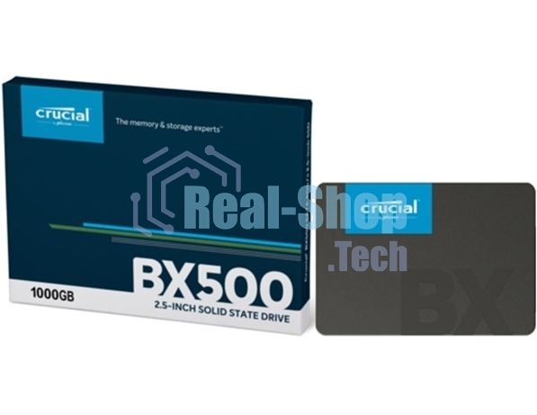 Накопитель SSD Crucial BX500, 1Tb, SATA III, 2.5