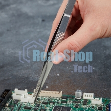 Пинцет прямой Rexant рифленый 160 мм (блистер)