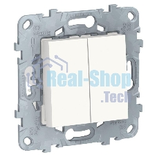 Переключатель SCHNEIDER ELECTRIC NU521518 unica new 2-клав перекрестный 2 x сх. 7 10 ax 250 в белый