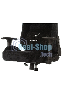 Кресло игровое Бюрократ Knight N1 Fabric черный Light-20, с подголов. крестовина металл