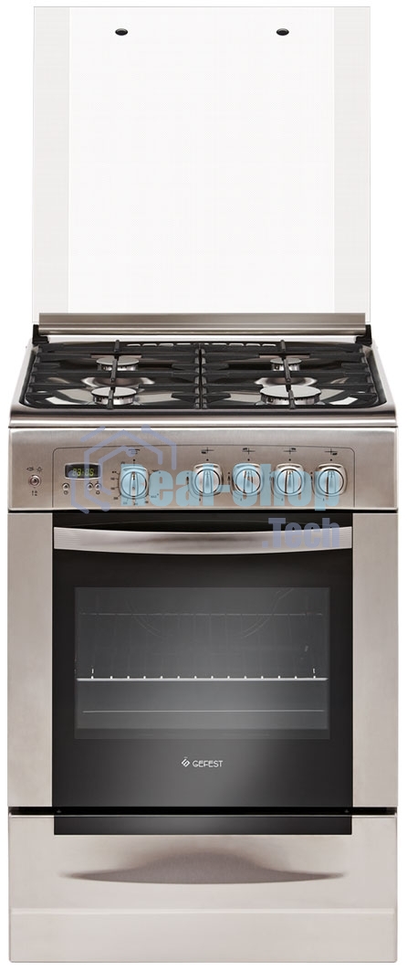 Плита газовая Gefest ПГ6100-03 0004 серебристый, конфорок 4 шт, духовка 52 л, 60 см x 85 см x 60 см