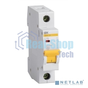 Выключатель автоматический модульный 1п C 40А 4.5кА ВА47-29 ИЭК MVA20-1-040-C