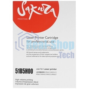 Картридж Sakura 51B5H00 для Lexmark MS417dn/MS517dn/MS617dn, MX417de/MX517de/MX617de, черный, 8 500 к.