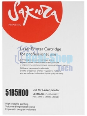 Картридж Sakura 51B5H00 для Lexmark MS417dn/MS517dn/MS617dn, MX417de/MX517de/MX617de, черный, 8 500 к.