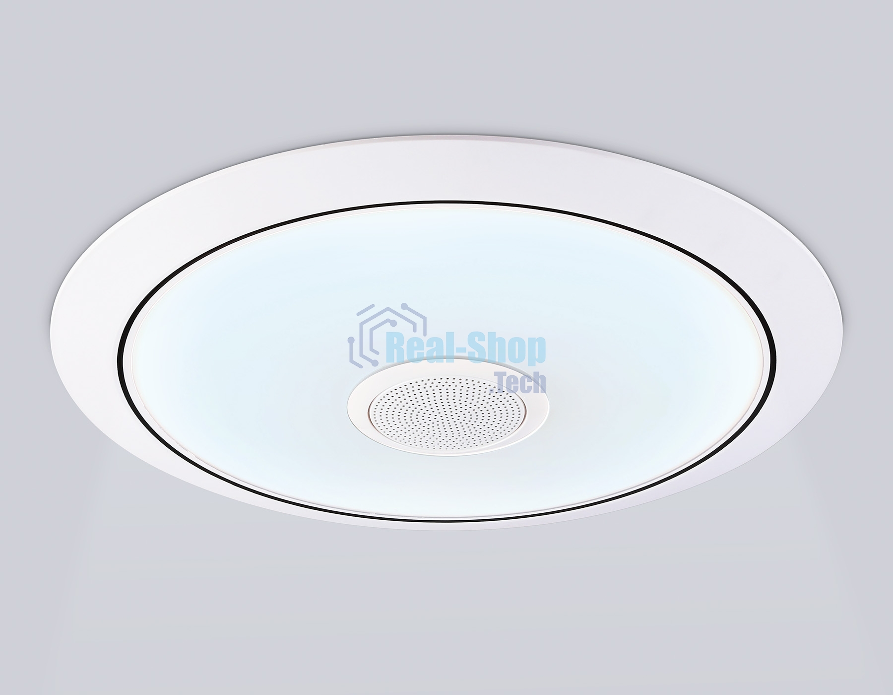 Музыкальный светодиодный светильник Ambrella light FZ720 WH белый IP20 52W 3000-6500K+RGB Music 450*65 (ПДУ ИК)