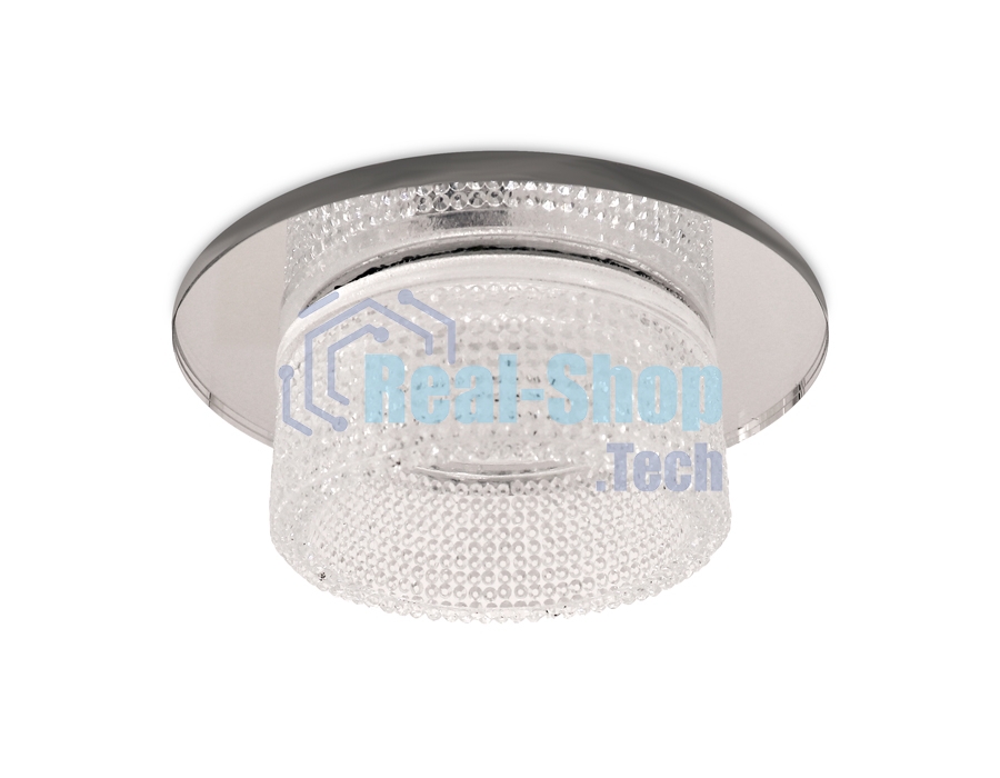 Светильник Ambrella light TN350 CH/CL хром/прозрачный GU5.3+3W (LED WHITE) D95*45