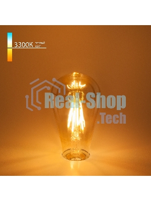 BLE2707 /Светодиодная лампа Classic FD 6W 3300K E27 (ST64 тонированный)