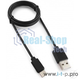 Кабель USB Гарнизон GCC-USB2-AMCM-1M, USB2.0 AM/USB3.1 Type-C, 1м, пакет