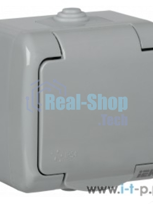 Розетка Iek ERA12-K03-16-54 РСш12-2-А 1-ая с з/к откр. уст. 16А IP54 AQUATIC