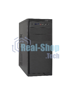 Компьютерный корпус Minitower ExeGate MA-372UX Black, mATX без БП 2*USB+2*USB3.0, Audio
