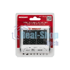 Метеостанции Rexant RM-011 Термогигрометр комнатный с часами и функцией будильника