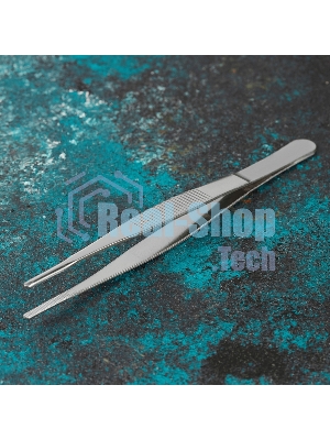 Пинцет прямой Rexant рифленый 160 мм (блистер)