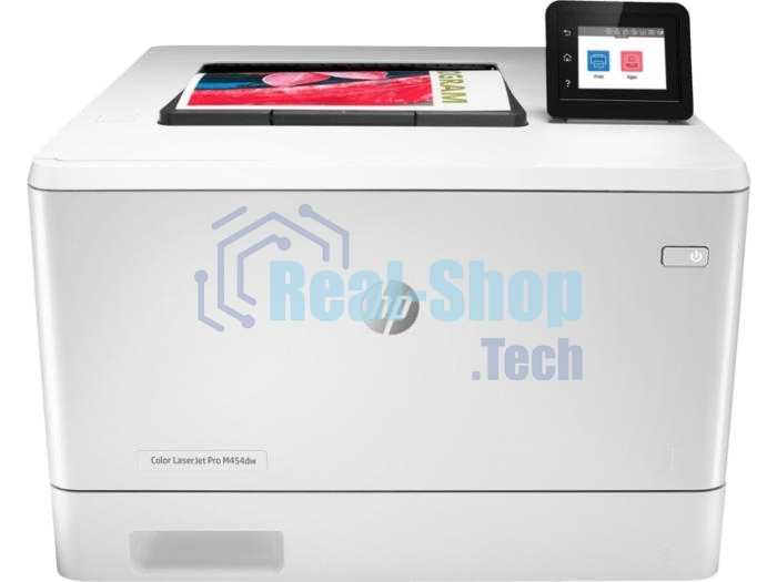 Принтер лазерный HP Color LaserJet Pro M454dw (W1Y45A#B19), А4, цветной, печ. до 27 стр/мин., 600 x 600 dpi, USB, RJ-45, Wi-Fi, BlueTooth, Air Print, Mopria