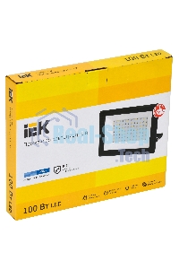 Прожектор Iek LPDO601-100-65-K02 СДО 06-100 светодиодный черный IP65 6500 K IEK