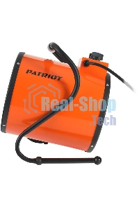 Электрокалорифер PATRIOT PT-R 5 633307265 (Мощность по ступеням 3.0/4.5 кВт, поток воздуха 420м3/час, вес 7кг)