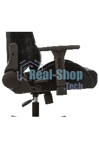 Кресло игровое Бюрократ Knight N1 Fabric черный Light-20, с подголов. крестовина металл