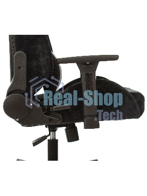 Кресло игровое Бюрократ Knight N1 Fabric черный Light-20, с подголов. крестовина металл