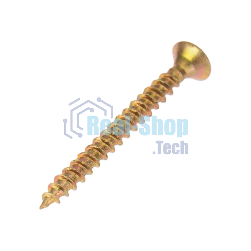 Саморез универсальный Kranz 3х30, желтый цинк, пакет (20шт.)