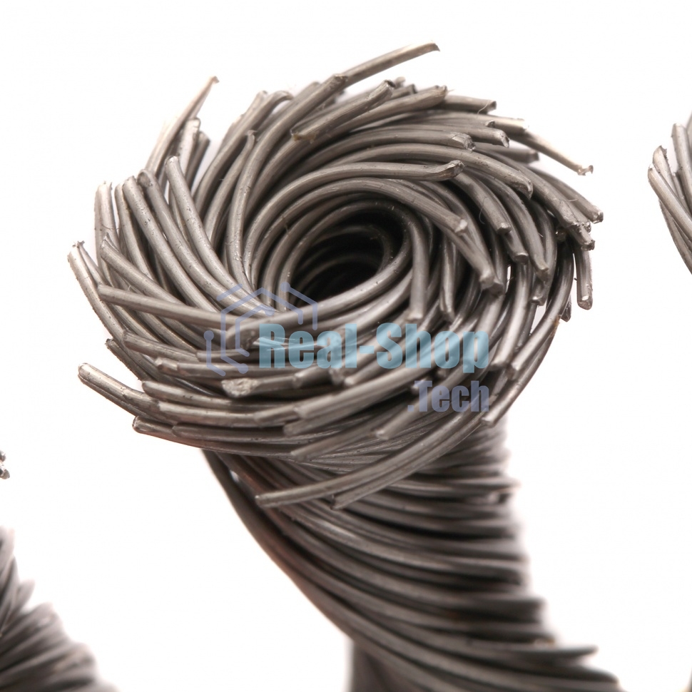 Щетка для УШМ Denzel 125 мм, М14, тарелка, крученая нержавеющая проволока 0,5 мм