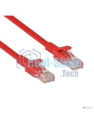 Патч-корд ExeGate UTP-RJ45-RJ45-5e-5M-RD, UTP, cat.5e, 5м, красный