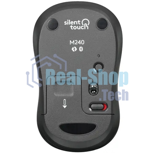 Мышь беспроводная Logitech M240 SILENT графитовый, 4000 dpi, Bluetooth, кнопки - 3