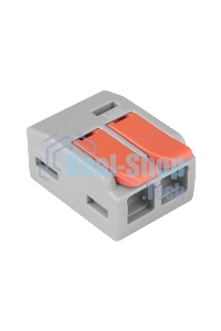 Универсальная клемма Rexant СМК 222-612/221-612, 2-проводная серая 0,5-4/6 мм² (50 шт/уп)