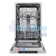 Встраиваемая посудомоечная машина Maunfeld MLP4249G02, серебристый, 44.8 см, 9 компл., 49 дБ, класс A++