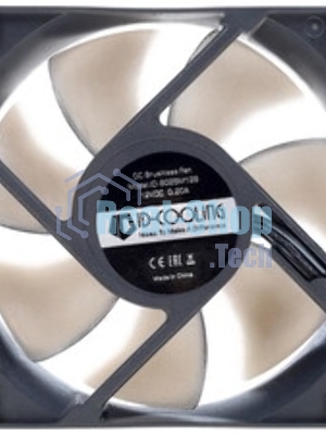 Вентилятор для корпуса ID-Cooling NO-8025-SD черный, 80 мм, 2000 об/мин, 21 дБ, 3 pin