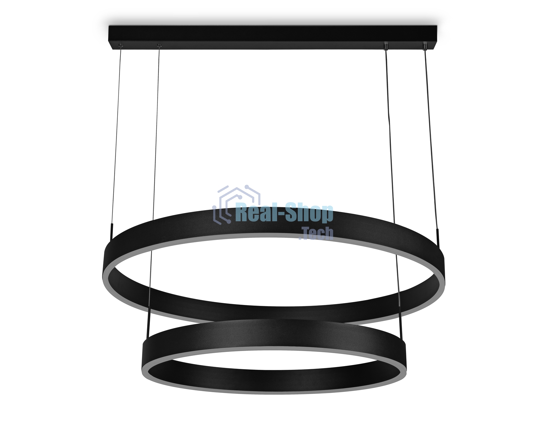 Светильник Ambrella light FA6618/2 BK черный 119W D600/800*750 (ПДУ РАДИО 2.4G)
