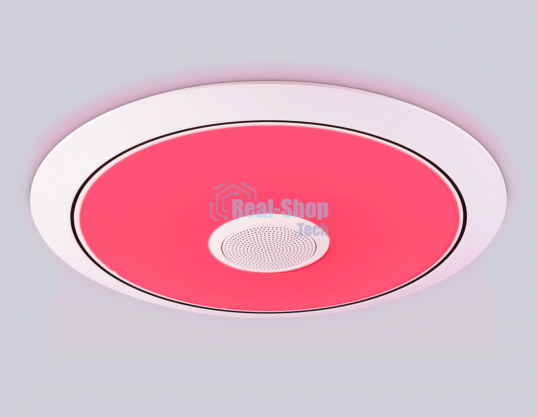 Музыкальный светодиодный светильник Ambrella light FZ720 WH белый IP20 52W 3000-6500K+RGB Music 450*65 (ПДУ ИК)