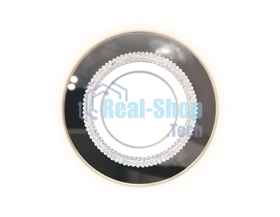 Светильник Ambrella light TN350 CH/CL хром/прозрачный GU5.3+3W (LED WHITE) D95*45