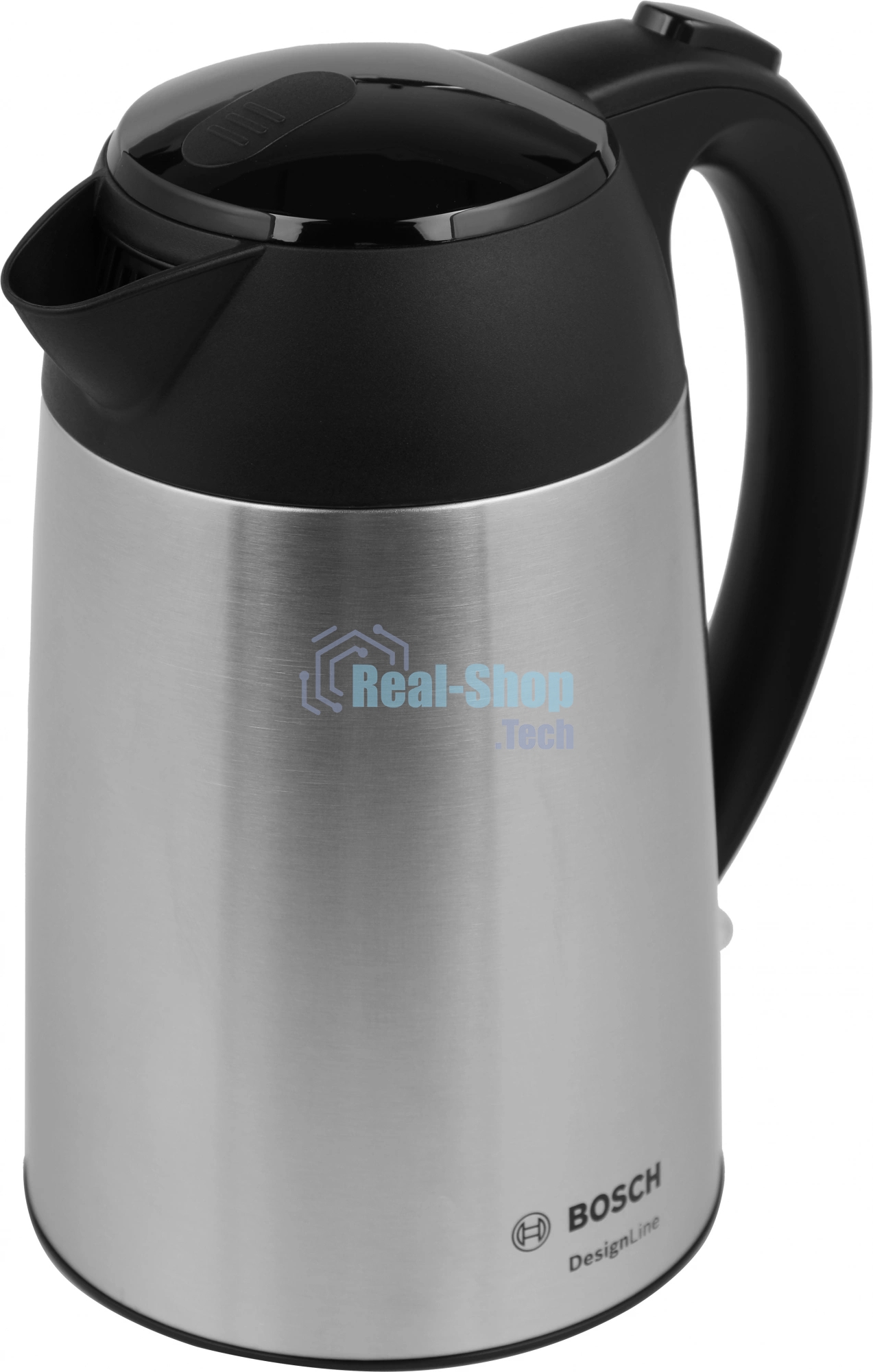 Чайник электрический Bosch TWK3P420 черный, 1.7 л, 2400 Вт, скрытый нагревательный элемент