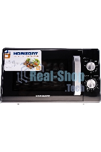 Микроволновая печь Horizont 20MW700-1478AAB черный, 20 л, 700 Вт, переключатели - поворотный механизм