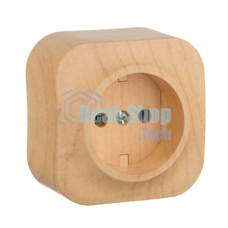 Розетка без заземления без шторок Legrand 782270 (Дерево)