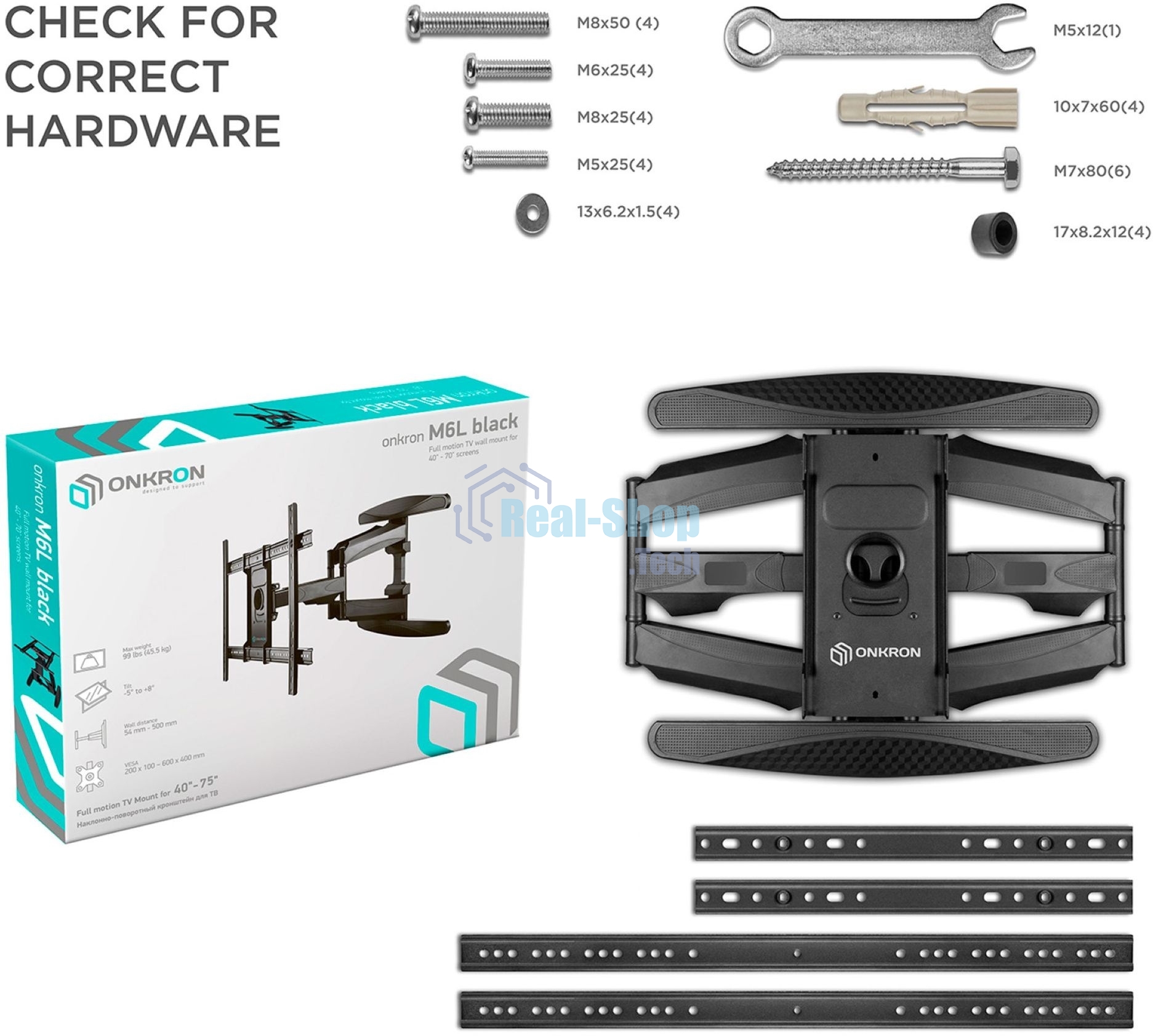Кронштейн ONKRON M6L для телевизора 40