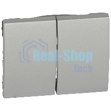 Лиц. панель д/дв. выкл., aluminium