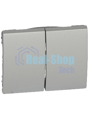 Лиц. панель д/дв. выкл., aluminium