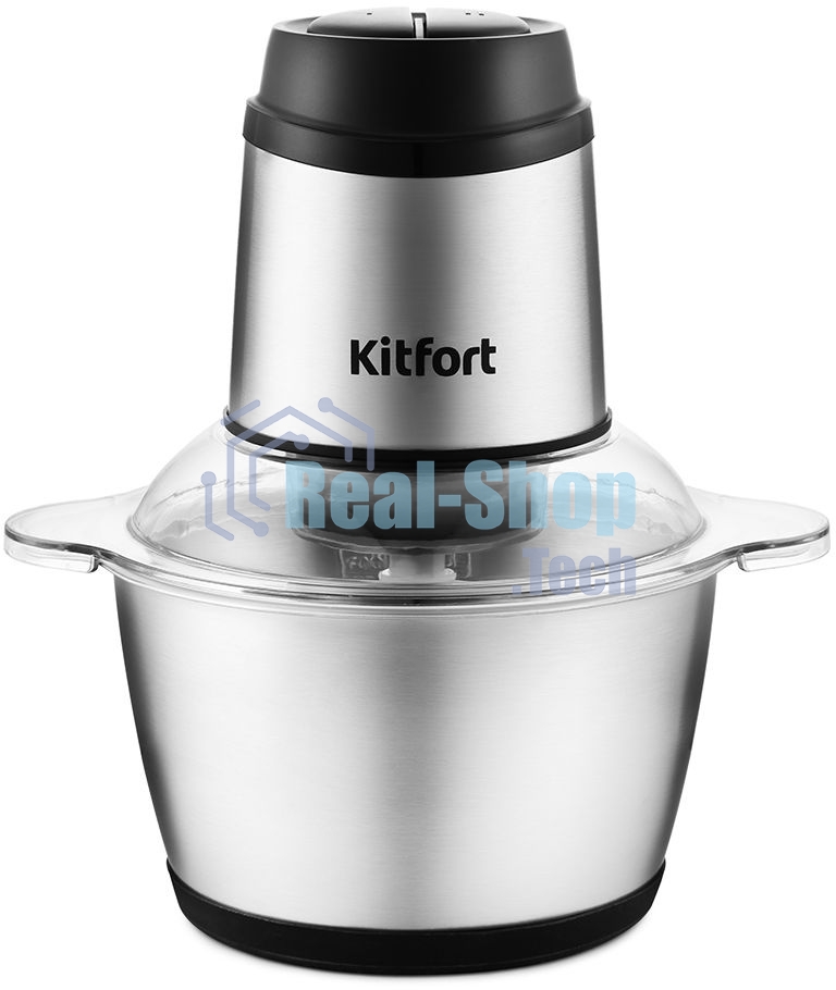 Измельчитель электрический Kitfort КТ-3025 2л. 250Вт серебристый