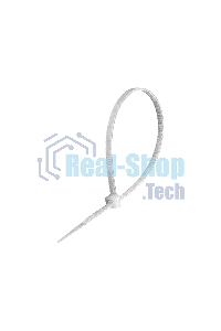 Стяжка (хомут) нейлоновая ExeGate CV66-400x4.8W (нейлон 6.6, 400x4.8 мм, неоткрывающаяся, halogen free, -40°C - +85°C, белая, 100 шт)