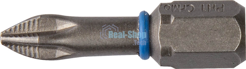 Бита ЗУБР ЭКСПЕРТ 26011-1-25-2  торсион кованая обточ.CrMo C 1/4'' PH1 25мм 2шт