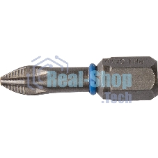Бита ЗУБР ЭКСПЕРТ 26011-1-25-2  торсион кованая обточ.CrMo C 1/4'' PH1 25мм 2шт