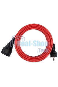 Удлинитель силовой Starwind ST-PS1.20/R-16 3x1.0 кв.мм 1 розет. 20 м ПВС 16A без катушки красный