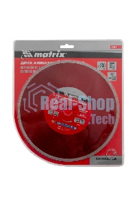 Диск алмазный отрезной Matrix сплошной, 230 х 22,2 мм, влажная резка