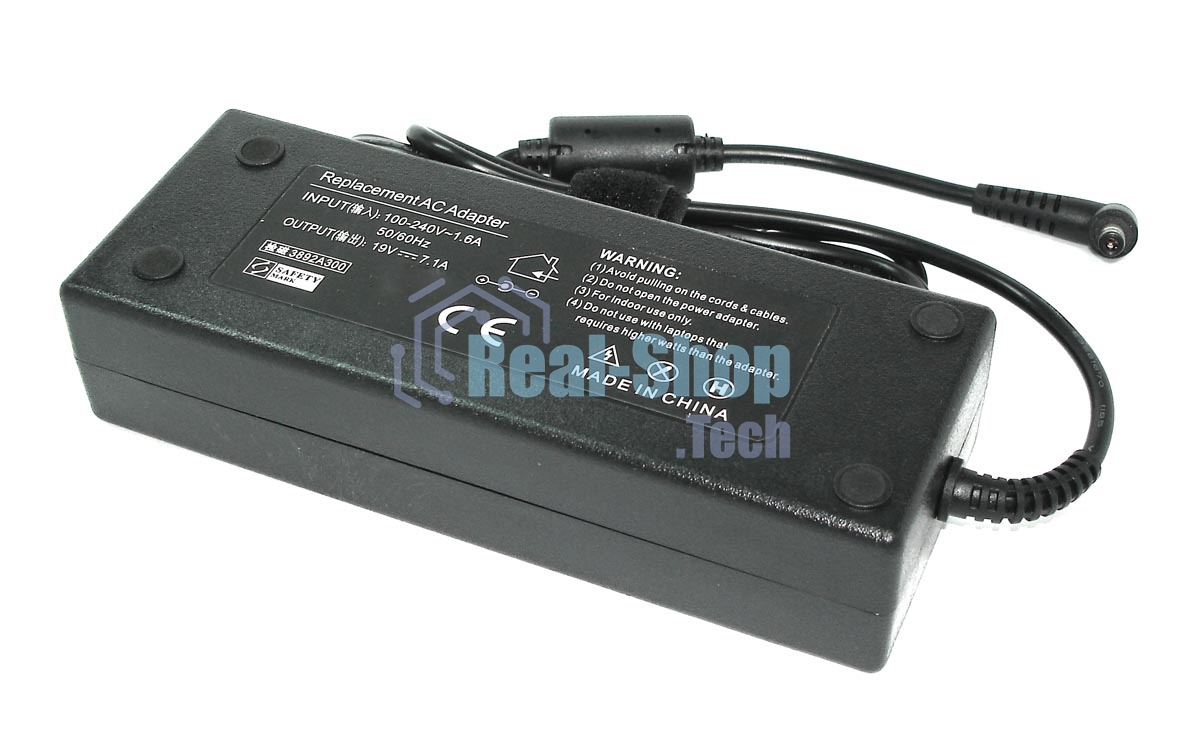 Блок питания (сетевой адаптер) для ноутбуков Delta 19V 7.1A 5.5x2.5 REPLACEMENT