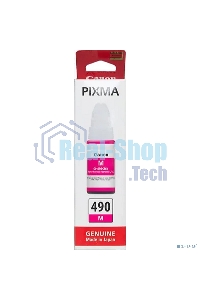 Чернила Canon GI-490M 0665C001 пурпурный для Canon Pixma G1400/2400/3400 (70мл)