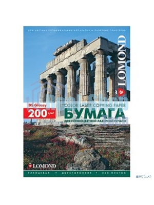 Бумага Lomond 0310341 A4/200г/м2/250л./белый глянцевое/глянцевое для лазерной печати