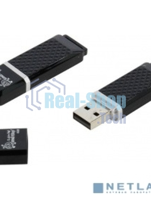 Флешка USB Smartbuy Quartz black (SB8GBQZ-K), 8Gb, USB 2.0, R/W 15/5, черный