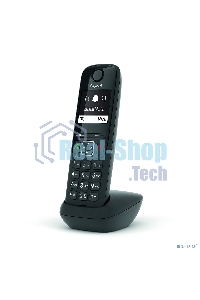 Дополнительная трубка Dect Gigaset AS690HX черный для AS690