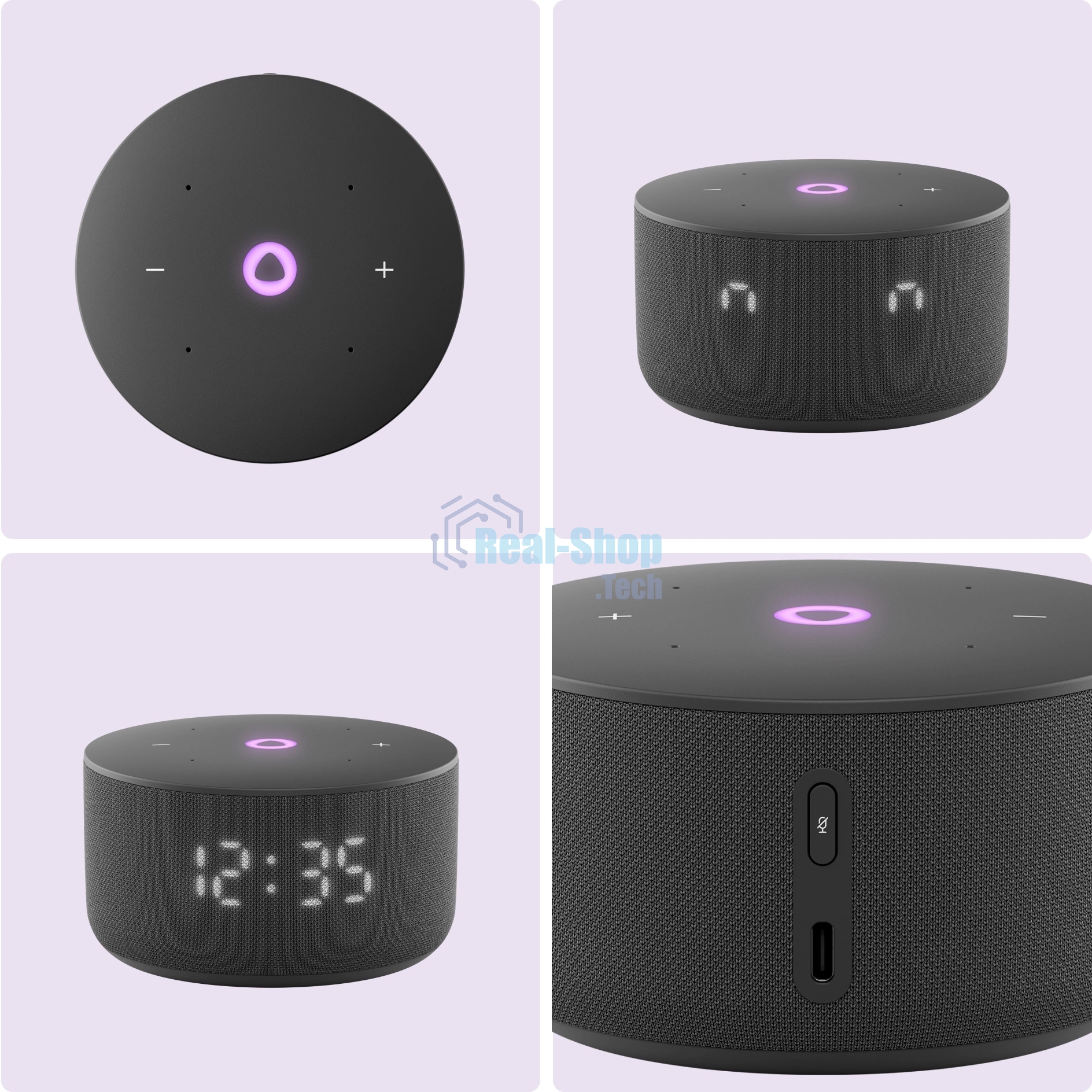 Умная колонка Yandex Станция Мини 3 Алиса черный 12W 1.0 BT/Wi-Fi